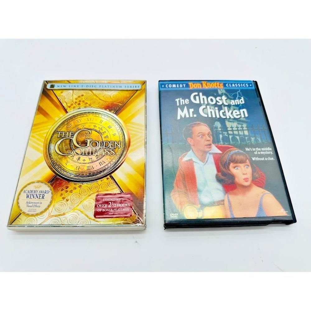 Golden Compass‎ 2-Disc + Ghost & Mr Chicken DVD Lot Don Knotts  .